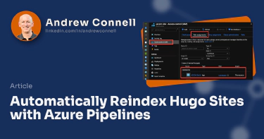 Automatically Reindex Hugo Sites with Azure Pipelines