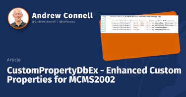 CustomPropertyDbEx - Enhanced Custom Properties for MCMS2002