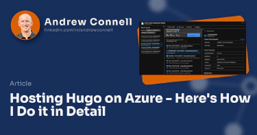 Hosting Hugo on Azure - Here's How I Do it in Detail