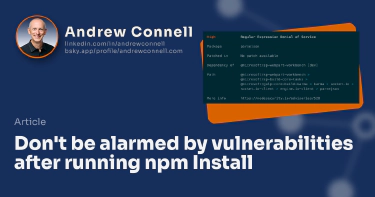 Don't be alarmed by vulnerabilities after running npm Install