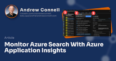 Monitor Azure Search With Azure Application Insights