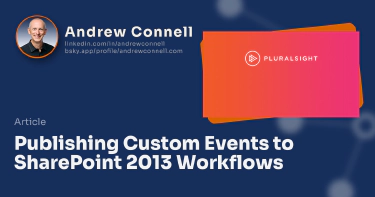 Publishing Custom Events to SharePoint 2013 Workflows