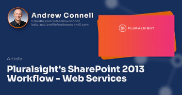 Pluralsight's SharePoint 2013 Workflow - Web Services